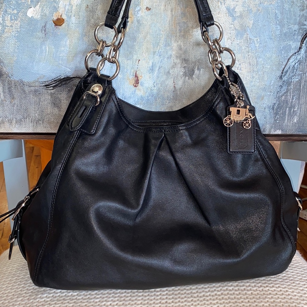 Coach Maggie Madison Mia Leather Shoulder Bag
